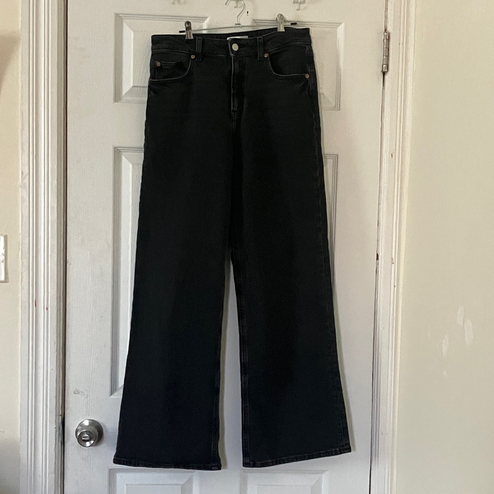H&M Black Wide Leg Jeans